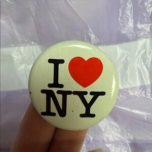 I Love NY Button Pin